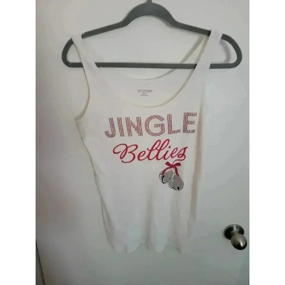 Motherhood Maternity Tank Top Medium Jingle Bellies Maternity Tank Funny Whimsy - Picture 1 of 5